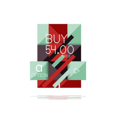 Kare seçeneğinin Infographic afiş. Bilgi ve veri görselleştirme, geometrik tasarım