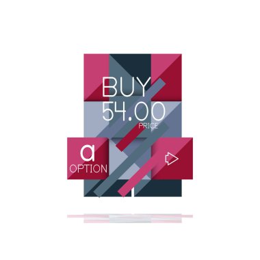 Kare seçeneğinin Infographic afiş. Bilgi ve veri görselleştirme, geometrik tasarım