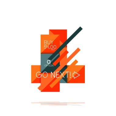 Kare seçeneğinin Infographic afiş. Bilgi ve veri görselleştirme, geometrik tasarım