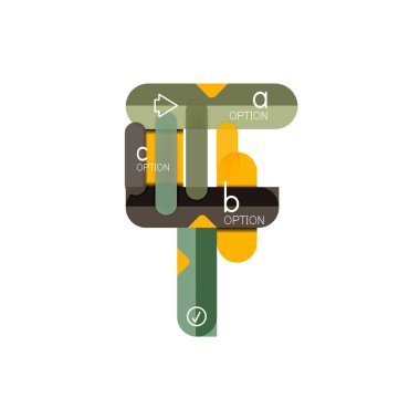 Özet satırları geometrik Infographic layoutabstract satırları geometrik Infographic düzeni, veri görselleştirme tasarım, seçeneği adım adım programı, web kutusu