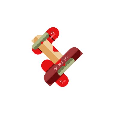 Özet satırları geometrik Infographic layoutabstract satırları geometrik Infographic düzeni, veri görselleştirme tasarım, seçeneği adım adım programı, web kutusu