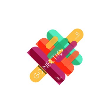 Özet satırları geometrik Infographic layoutabstract satırları geometrik Infographic düzeni, veri görselleştirme tasarım, seçeneği adım adım programı, web kutusu