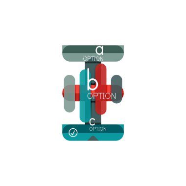 Özet satırları geometrik Infographic layoutabstract satırları geometrik Infographic düzeni, veri görselleştirme tasarım, seçeneği adım adım programı, web kutusu