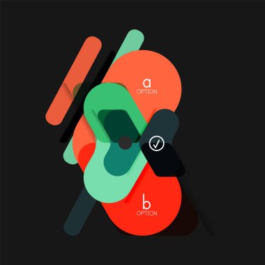 Düz tasarım geometrik infographics, ok şekli vektör etiket veya etiket, Fiyat etiketleri, promosyon rozet, simgesi tasarım, kağıt tarzı düzeni verileri grafik görselleştirme adım adım süreci için için teklif