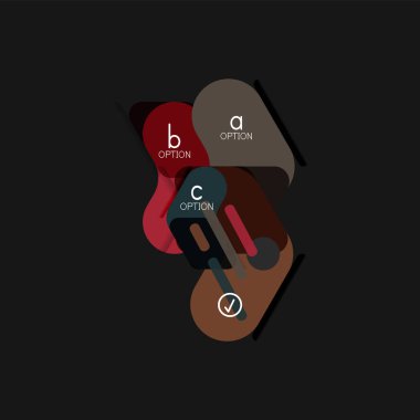 Düz tasarım geometrik infographics, ok şekli vektör etiket veya etiket, Fiyat etiketleri, promosyon rozet, simgesi tasarım, kağıt tarzı düzeni verileri grafik görselleştirme adım adım süreci için için teklif