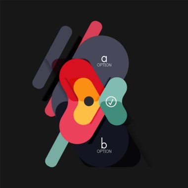 Düz tasarım geometrik infographics, ok şekli vektör etiket veya etiket, Fiyat etiketleri, promosyon rozet, simgesi tasarım, kağıt tarzı düzeni verileri grafik görselleştirme adım adım süreci için için teklif