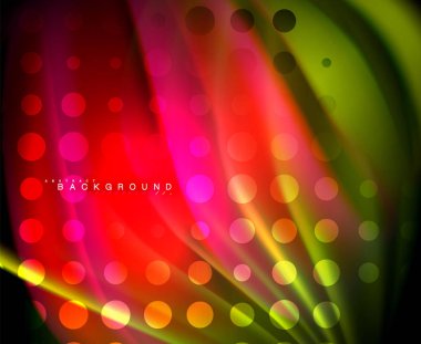 Neon holografik sıvı renkli dalga web, duvar kağıdı, desen, doku ve arka plan için