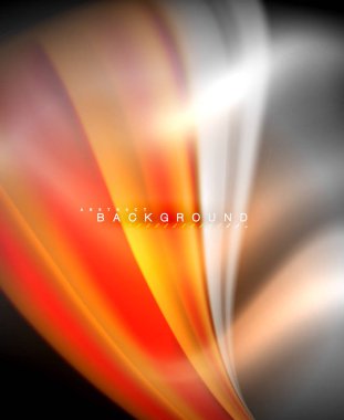 Neon holografik sıvı renkli dalga web, duvar kağıdı, desen, doku ve arka plan için