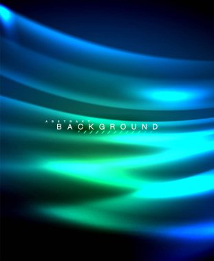 Neon parlayan techno hatları, yüksek teknoloji fütüristik arka plan şablonu kare şekilleri ile