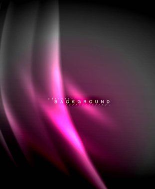 Neon parlayan techno hatları, yüksek teknoloji fütüristik arka plan şablonu kare şekilleri ile