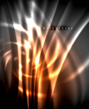 Neon parlayan techno hatları, yüksek teknoloji fütüristik arka plan şablonu kare şekilleri ile