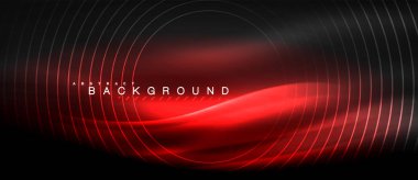 Neon parlayan çizgiler, sihirli enerji uzay ışığı konsepti, soyut arka plan duvar kağıdı tasarımı