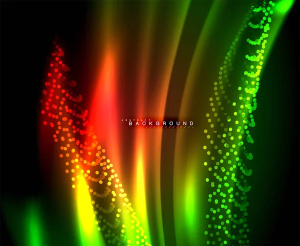 Neon parlayan techno hatları, yüksek teknoloji fütüristik arka plan şablonu kare şekilleri ile