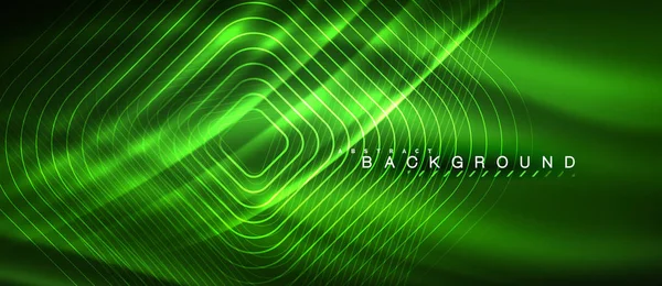 Neon parlayan çizgiler, sihirli enerji uzay ışığı konsepti, soyut arka plan duvar kağıdı tasarımı