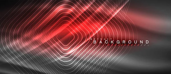 Neon parlayan çizgiler, sihirli enerji uzay ışığı konsepti, soyut arka plan duvar kağıdı tasarımı