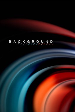 Sıvı sıvı renkler tasarım, renkli mermer veya plastik dalgalı doku arka plan, siyah, iş veya teknoloji sunu veya web broşür için parlak renkli öğeleri kapak tasarımı, duvar kağıdı