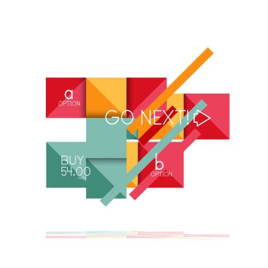 Kare seçeneğinin Infographic afiş. Bilgi ve veri görselleştirme, geometrik tasarım