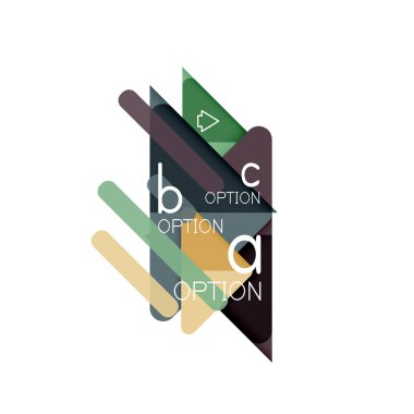 Üçgen veri görselleştirme tasarım, seçenek Infographic düzen