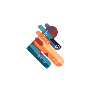 Özet satırları geometrik Infographic layoutabstract satırları geometrik Infographic düzeni, veri görselleştirme tasarım, seçeneği adım adım programı, web kutusu