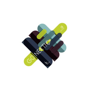 Özet satırları geometrik Infographic layoutabstract satırları geometrik Infographic düzeni, veri görselleştirme tasarım, seçeneği adım adım programı, web kutusu