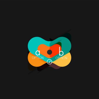 Düz tasarım geometrik infographics, ok şekli vektör etiket veya etiket, Fiyat etiketleri, promosyon rozet, simgesi tasarım, kağıt tarzı düzeni verileri grafik görselleştirme adım adım süreci için için teklif