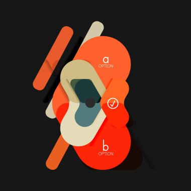 Düz tasarım geometrik infographics, ok şekli vektör etiket veya etiket, Fiyat etiketleri, promosyon rozet, simgesi tasarım, kağıt tarzı düzeni verileri grafik görselleştirme adım adım süreci için için teklif