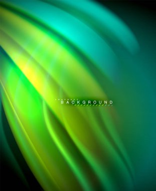 Neon holografik sıvı renkli dalga web, duvar kağıdı, desen, doku ve arka plan için