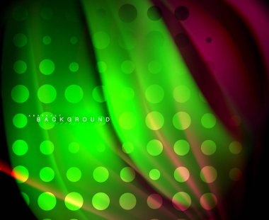 Neon holografik sıvı renkli dalga web, duvar kağıdı, desen, doku ve arka plan için