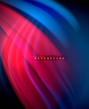 Neon holografik sıvı renkli dalga web, duvar kağıdı, desen, doku ve arka plan için