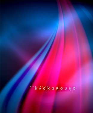 Neon holografik sıvı renkli dalga web, duvar kağıdı, desen, doku ve arka plan için