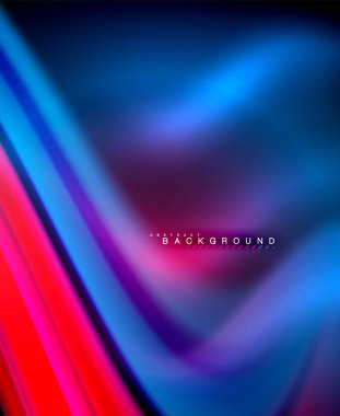 Neon holografik sıvı renkli dalga web, duvar kağıdı, desen, doku ve arka plan için