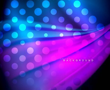 Neon holografik sıvı renkli dalga web, duvar kağıdı, desen, doku ve arka plan için