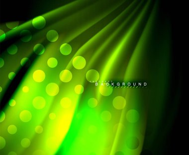 Neon holografik sıvı renkli dalga web, duvar kağıdı, desen, doku ve arka plan için