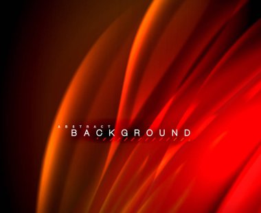 Neon parlayan dalga, sihirli enerji ve ışık arka plan. Vektör duvar kağıdı şablonu