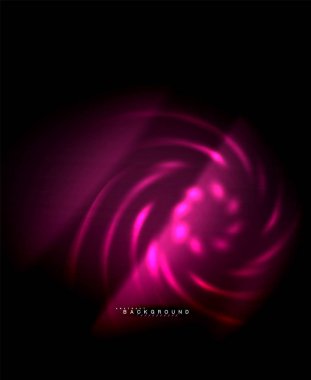 Neon parlayan techno hatları, yüksek teknoloji fütüristik arka plan şablonu kare şekilleri ile