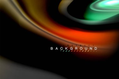 Sıvı sıvı renkler tasarım, renkli mermer veya plastik dalgalı doku arka plan, siyah, iş veya teknoloji sunu veya web broşür için parlak renkli öğeleri kapak tasarımı, duvar kağıdı