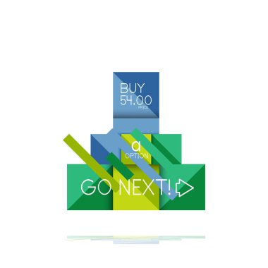 Kare seçeneğinin Infographic afiş. Bilgi ve veri görselleştirme, geometrik tasarım