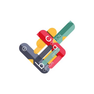 Özet satırları geometrik Infographic layoutabstract satırları geometrik Infographic düzeni, veri görselleştirme tasarım, seçeneği adım adım programı, web kutusu