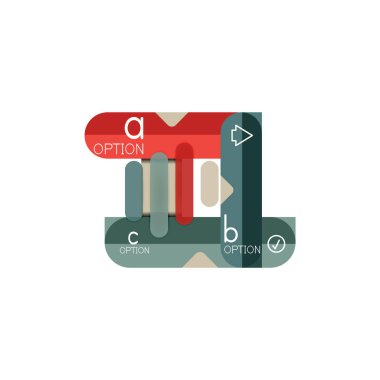 Özet satırları geometrik Infographic layoutabstract satırları geometrik Infographic düzeni, veri görselleştirme tasarım, seçeneği adım adım programı, web kutusu