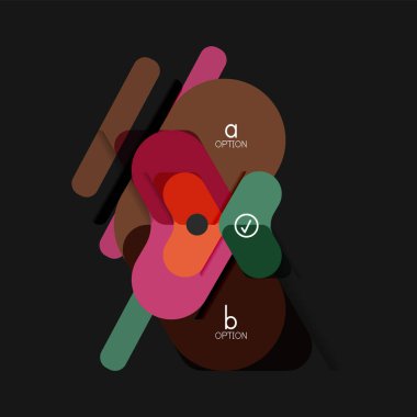 Düz tasarım geometrik infographics, ok şekli vektör etiket veya etiket, Fiyat etiketleri, promosyon rozet, simgesi tasarım, kağıt tarzı düzeni verileri grafik görselleştirme adım adım süreci için için teklif