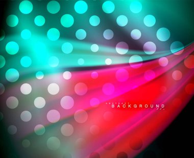 Neon holografik sıvı renkli dalga web, duvar kağıdı, desen, doku ve arka plan için