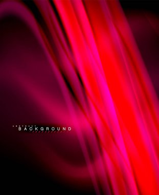 Neon holografik sıvı renkli dalga web, duvar kağıdı, desen, doku ve arka plan için