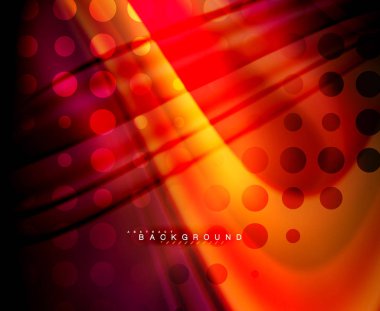 Neon holografik sıvı renkli dalga web, duvar kağıdı, desen, doku ve arka plan için