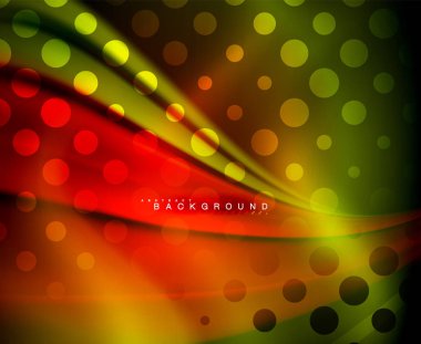 Neon holografik sıvı renkli dalga web, duvar kağıdı, desen, doku ve arka plan için