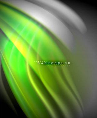 Neon holografik sıvı renkli dalga web, duvar kağıdı, desen, doku ve arka plan için