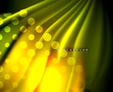 Neon holografik sıvı renkli dalga web, duvar kağıdı, desen, doku ve arka plan için