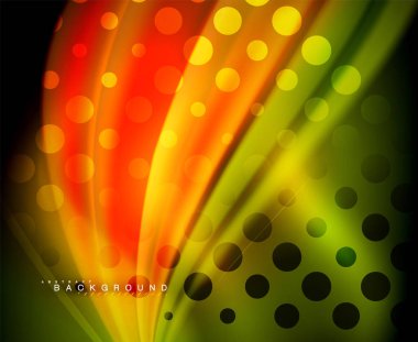 Neon holografik sıvı renkli dalga web, duvar kağıdı, desen, doku ve arka plan için