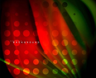 Neon holografik sıvı renkli dalga web, duvar kağıdı, desen, doku ve arka plan için