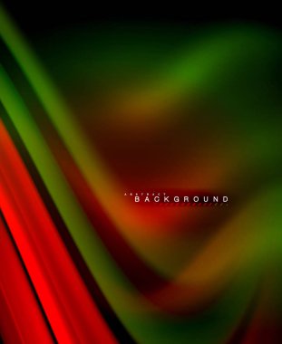 Neon holografik sıvı renkli dalga web, duvar kağıdı, desen, doku ve arka plan için