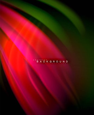 Neon holografik sıvı renkli dalga web, duvar kağıdı, desen, doku ve arka plan için